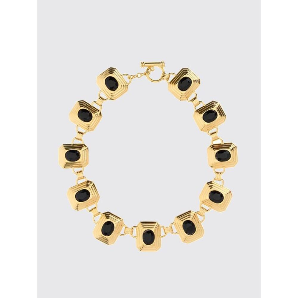 Alessandra Rich Women Alessandra Rich Crystal-Embellished Brass Choker Necklace